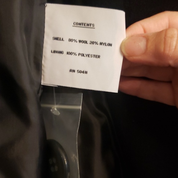 Dontella Black Wool Winter Coat Size 4 NWT - Picture 6 of 7